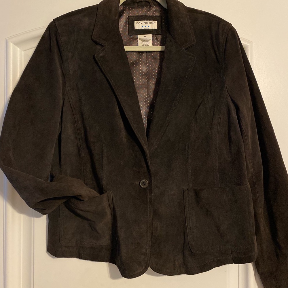 Covington Women's Brown Suede Jacket